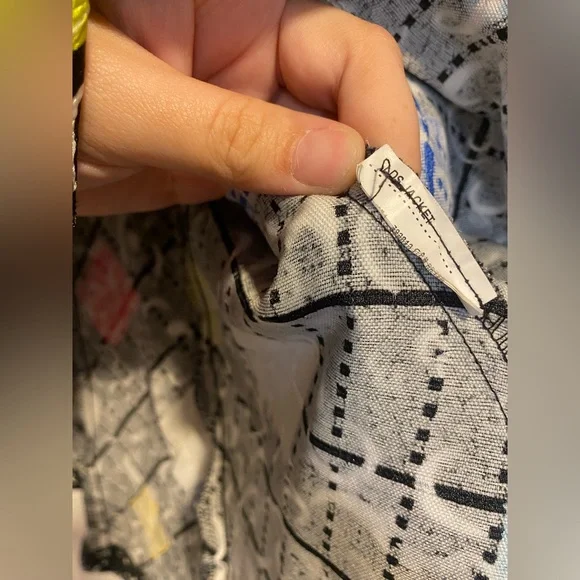 Joseph Ribkoff Abstract Print Cropped Jacket Statement Button Front Size 8 - Picture 6 of 7